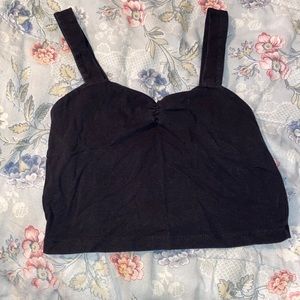 Black crop/Tank top